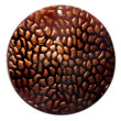 Round 40mm Blacktab W/ Handpainted Design - Bronze Droplets / E