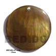 Brown Lip Round Pendant