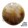 Round Gold Lip Pendant