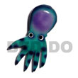 Octopus Hand Painted Wooden Refrigerator Magnet