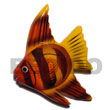 Fish Hand Painted Wooden Refrigerator Magnet