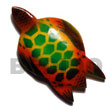 Sea Turtle Hand Painted Wooden Refrigerator Magnet