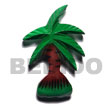 Coco Tree Handpainted Wood Refrigerator Magnet