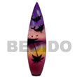 Surfboard Hand Painted Wooden Refrigerator Magnet