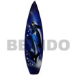 Surfboard Handpainted Wood Refrigerator Magnet