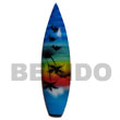 Surfboard Hand Painted Wooden Refrigerator Magnet