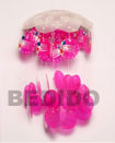 Angle Fish Pink Capiz Shells Wind Chime