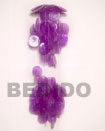 Umbrella 5" 2 Balls Purple Capiz Shells Wind Chime