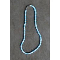 Puka Shell Necklace Sky Blue