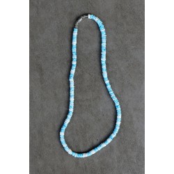 Puka Shell Necklace Sky Blue