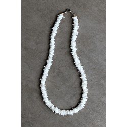 Square Beads Puka Shell Necklace